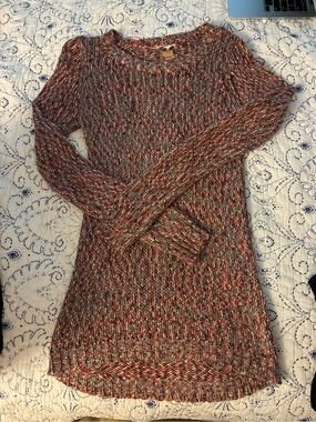 Mystree Multicolor Marled Crewneck Sweater — medium